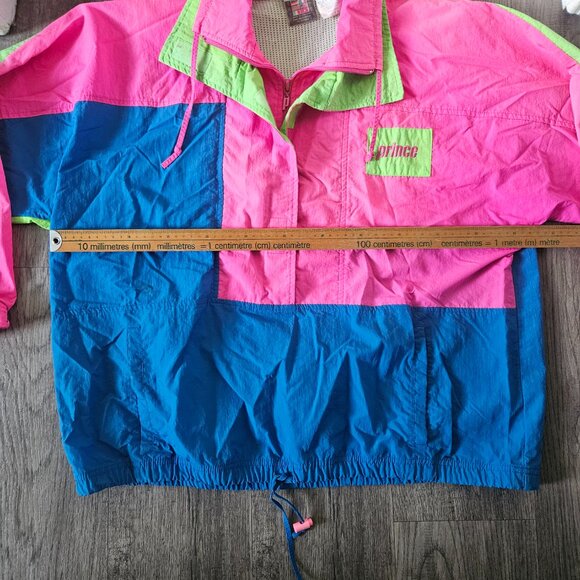 Prince Colorblock Nylon Windbreaker Pullover Jacket – Unisex Large - Picture 2 of 8